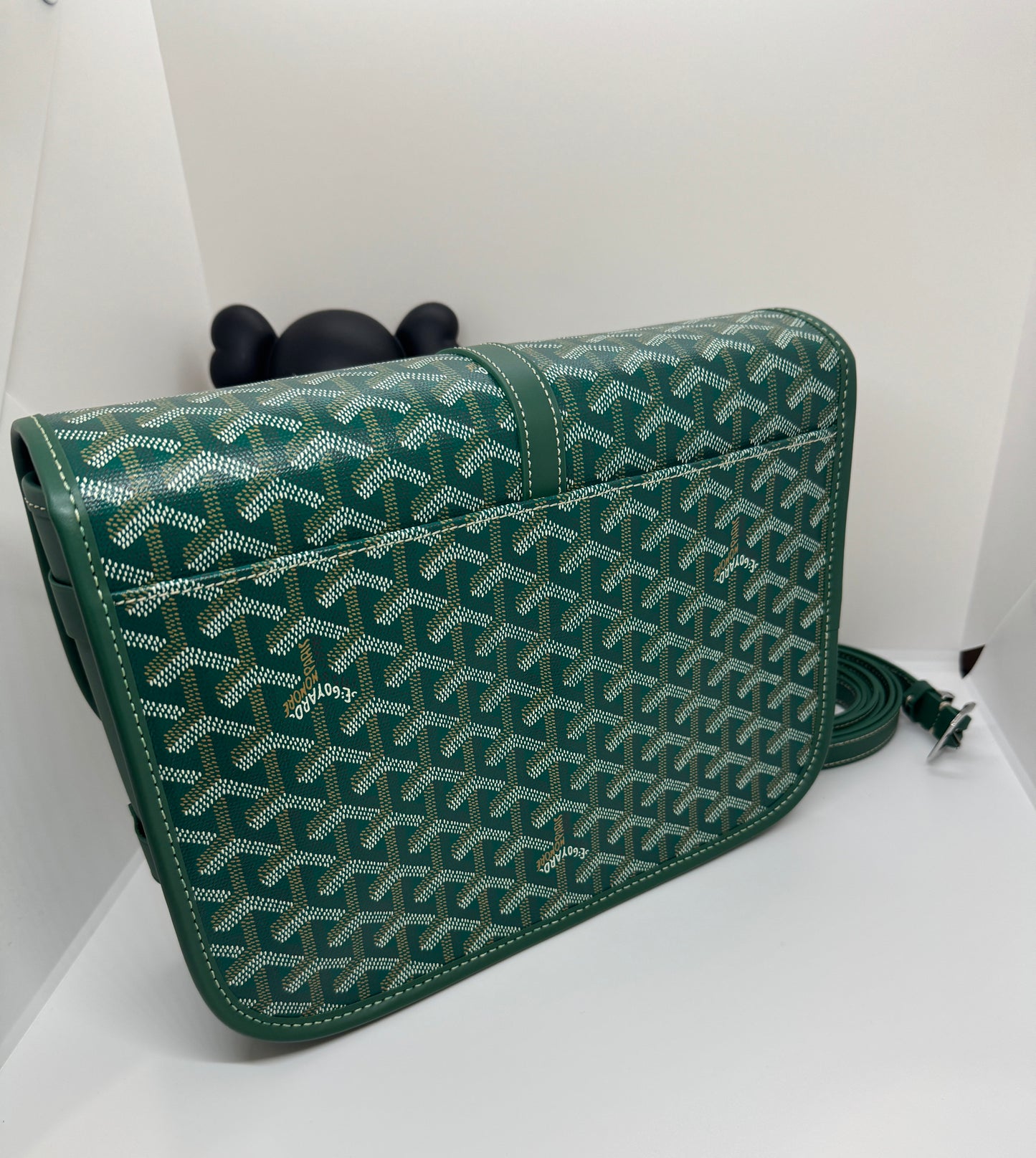 Goyard Belvedere PM bag green goyard bag