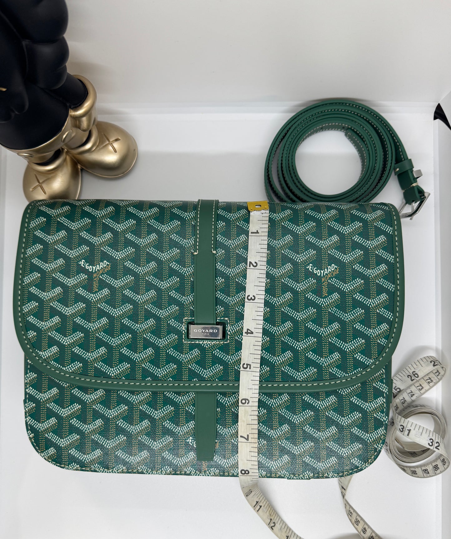 Goyard Belvedere PM bag green goyard bag