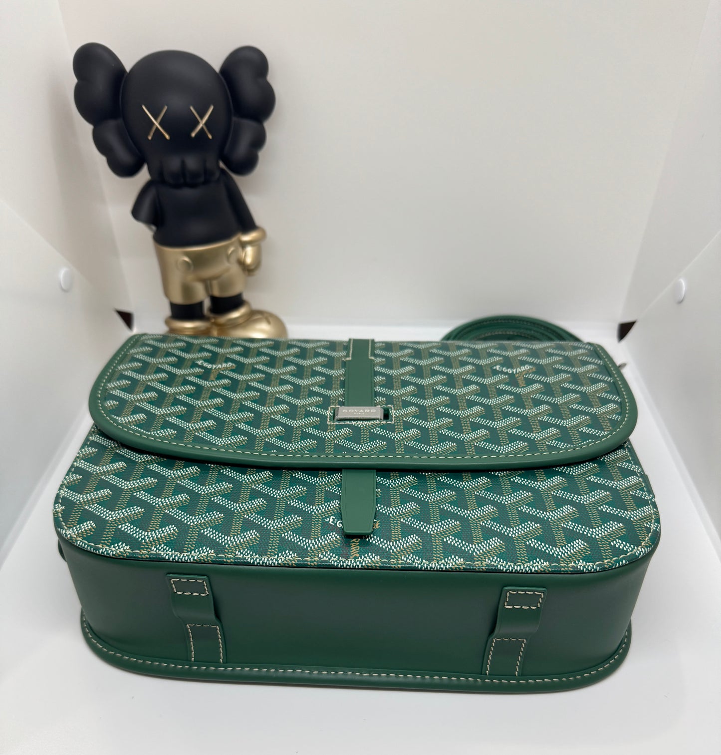 Goyard Belvedere PM bag green goyard bag