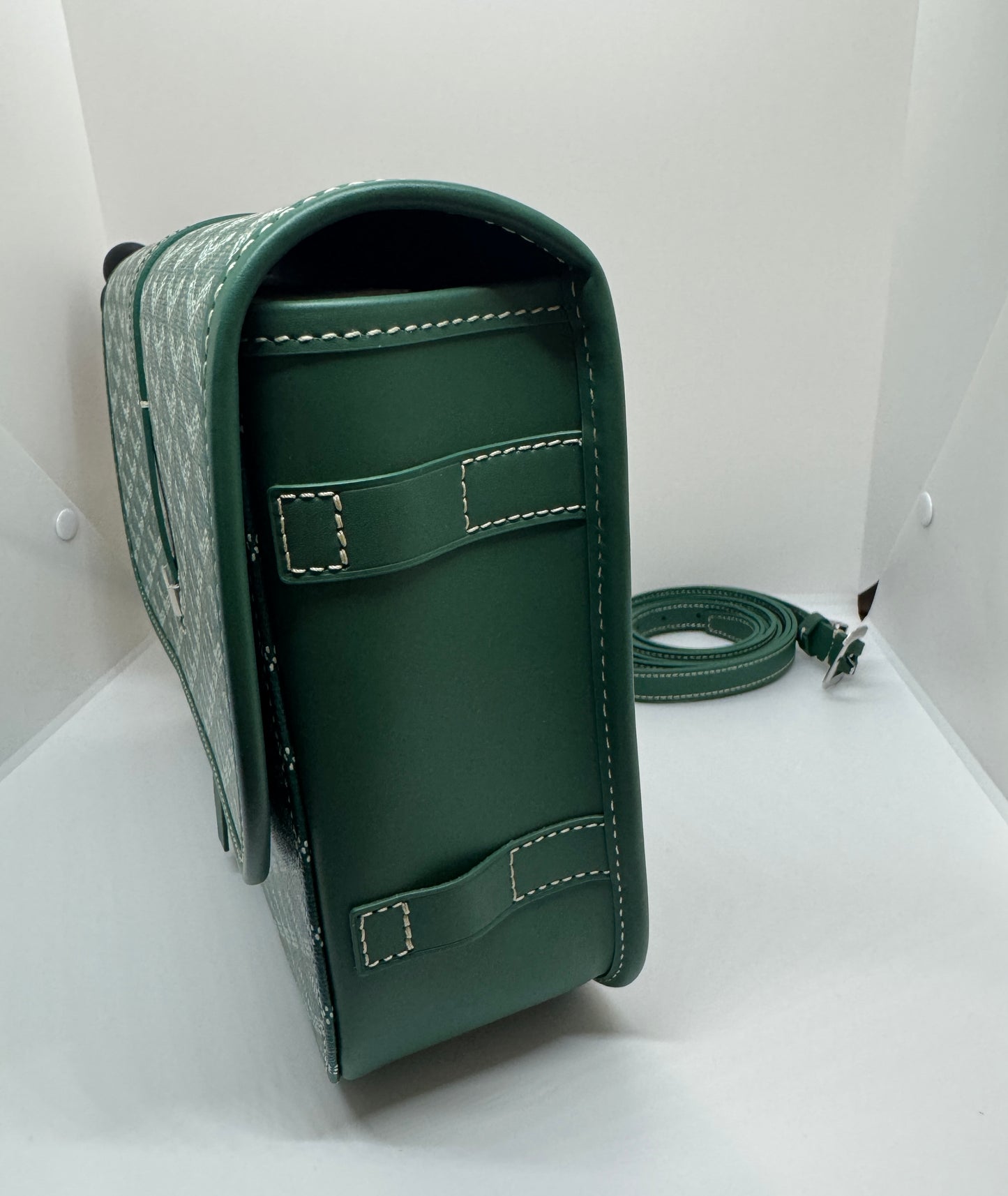 Goyard Belvedere PM bag green goyard bag