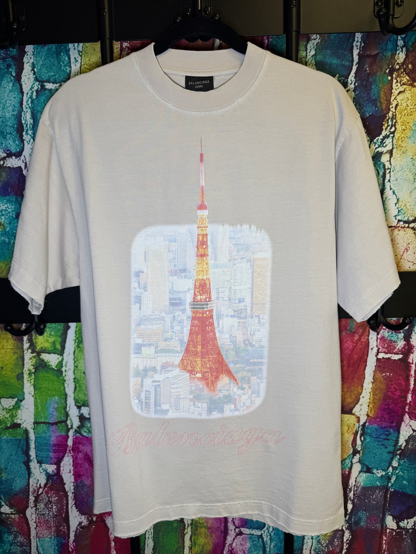 Balenciaga t-shirt cream color