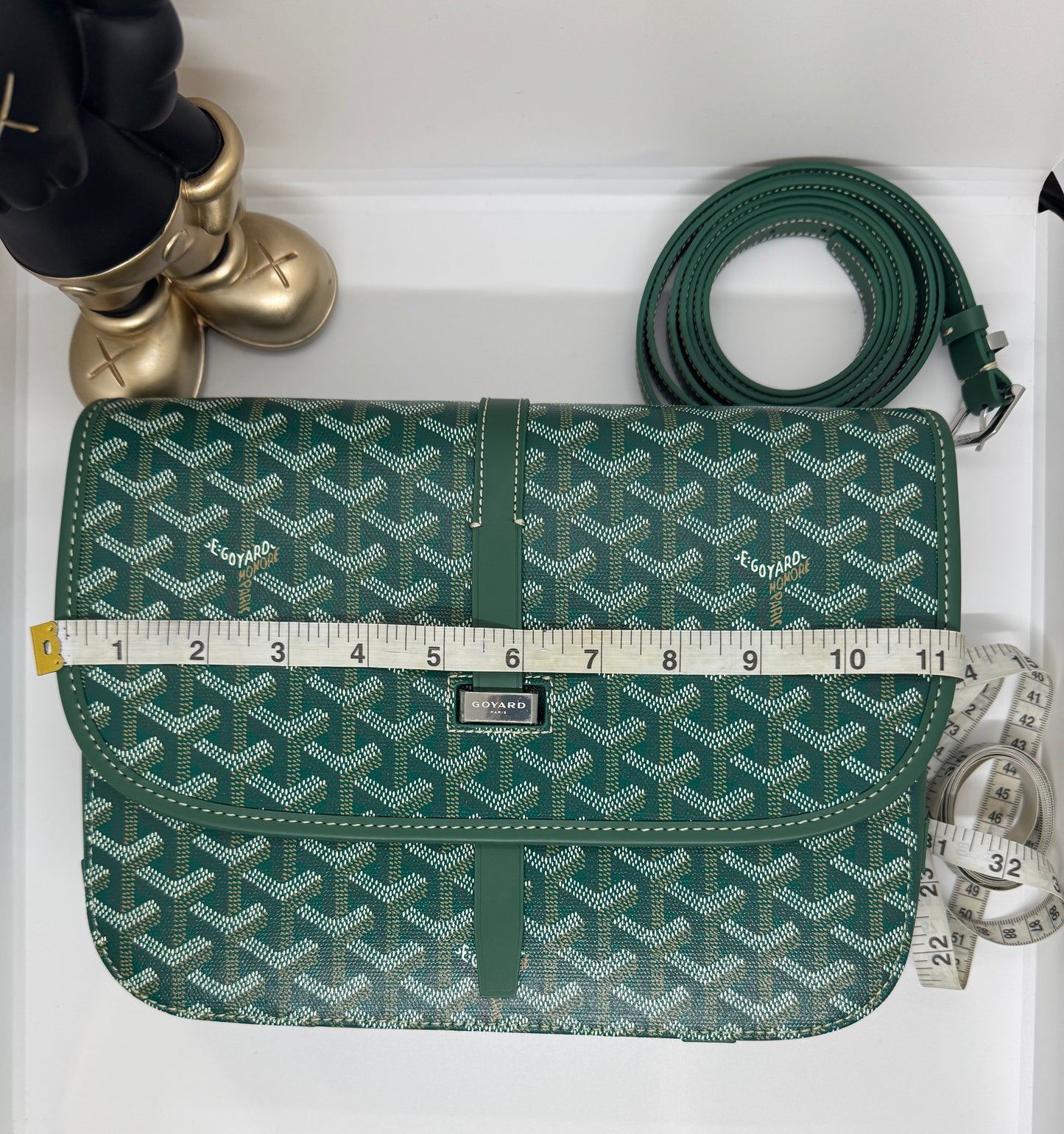 Goyard Belvedere PM bag green goyard bag