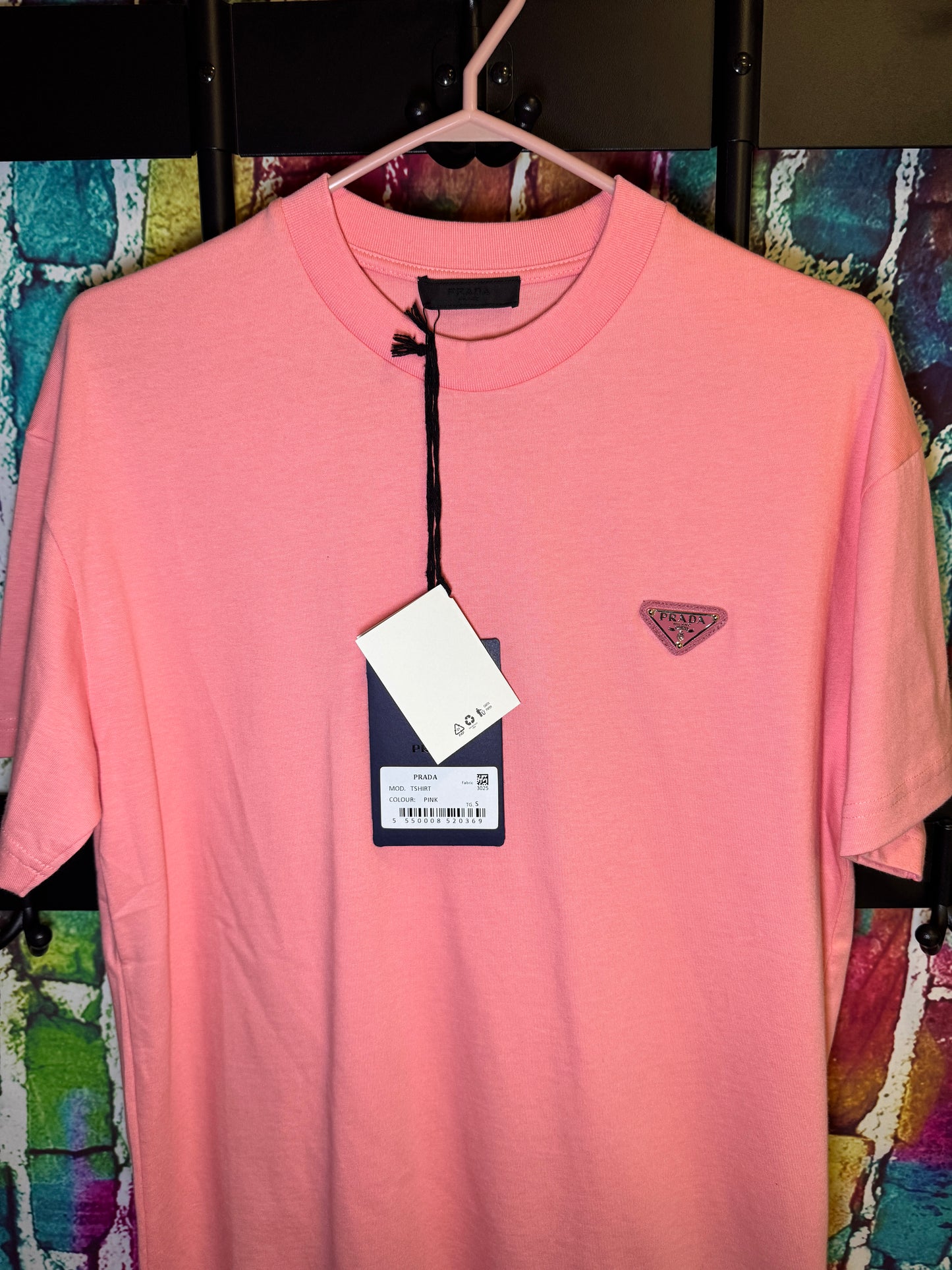 Prada t-shirt pink salmon
