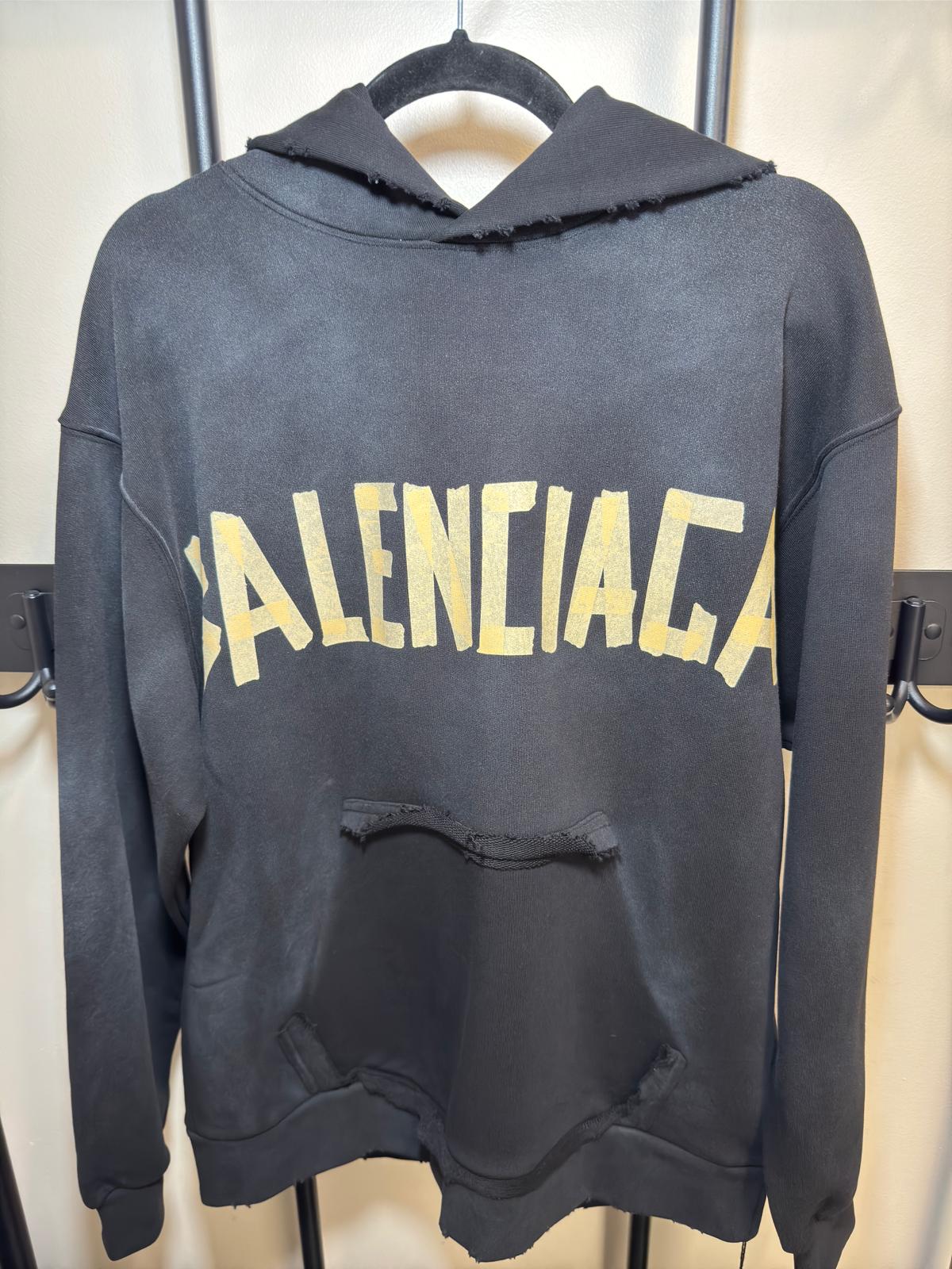distressed balenciaga hoodie