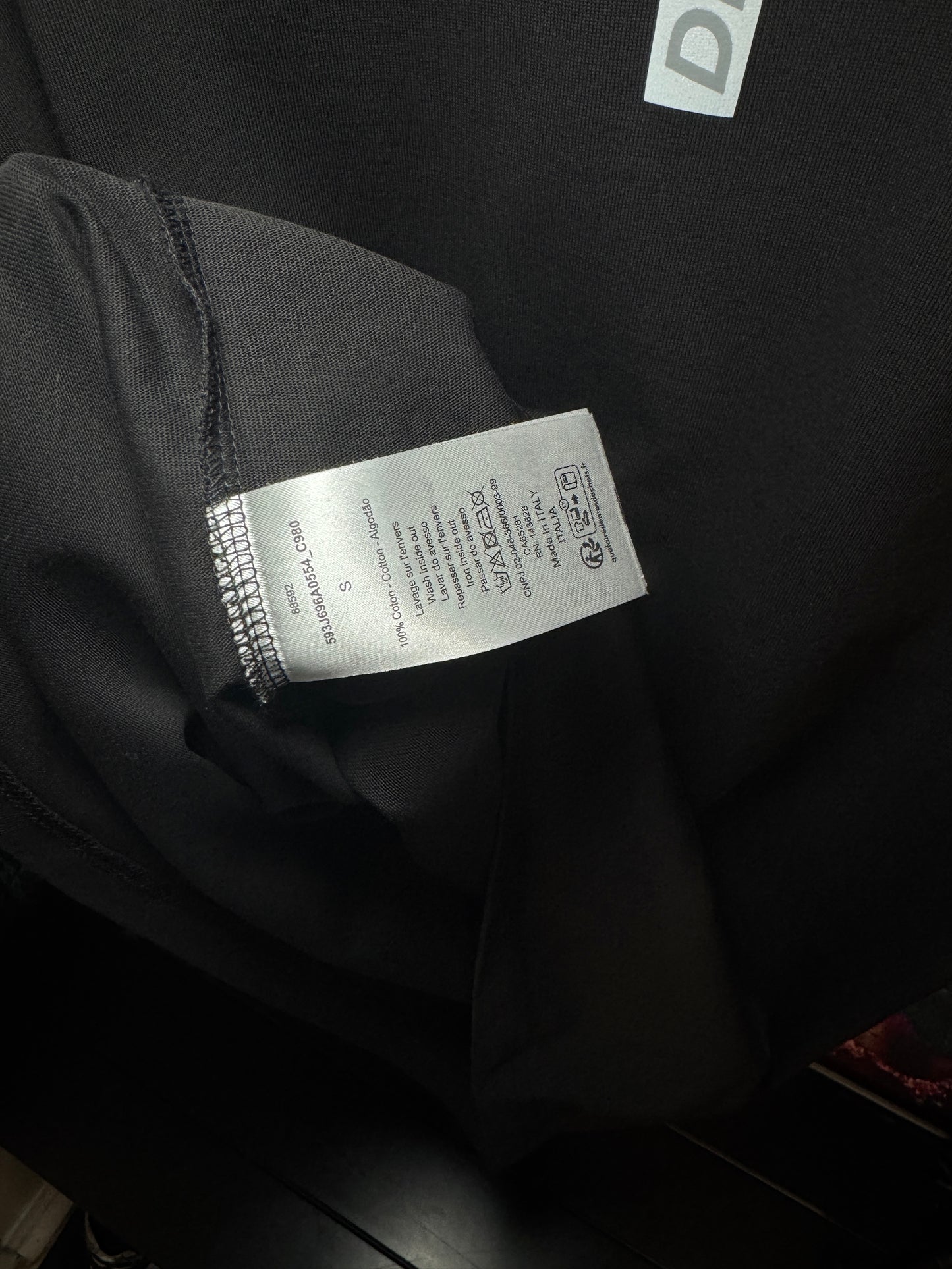 Christian Dior T-shirt reflective logo