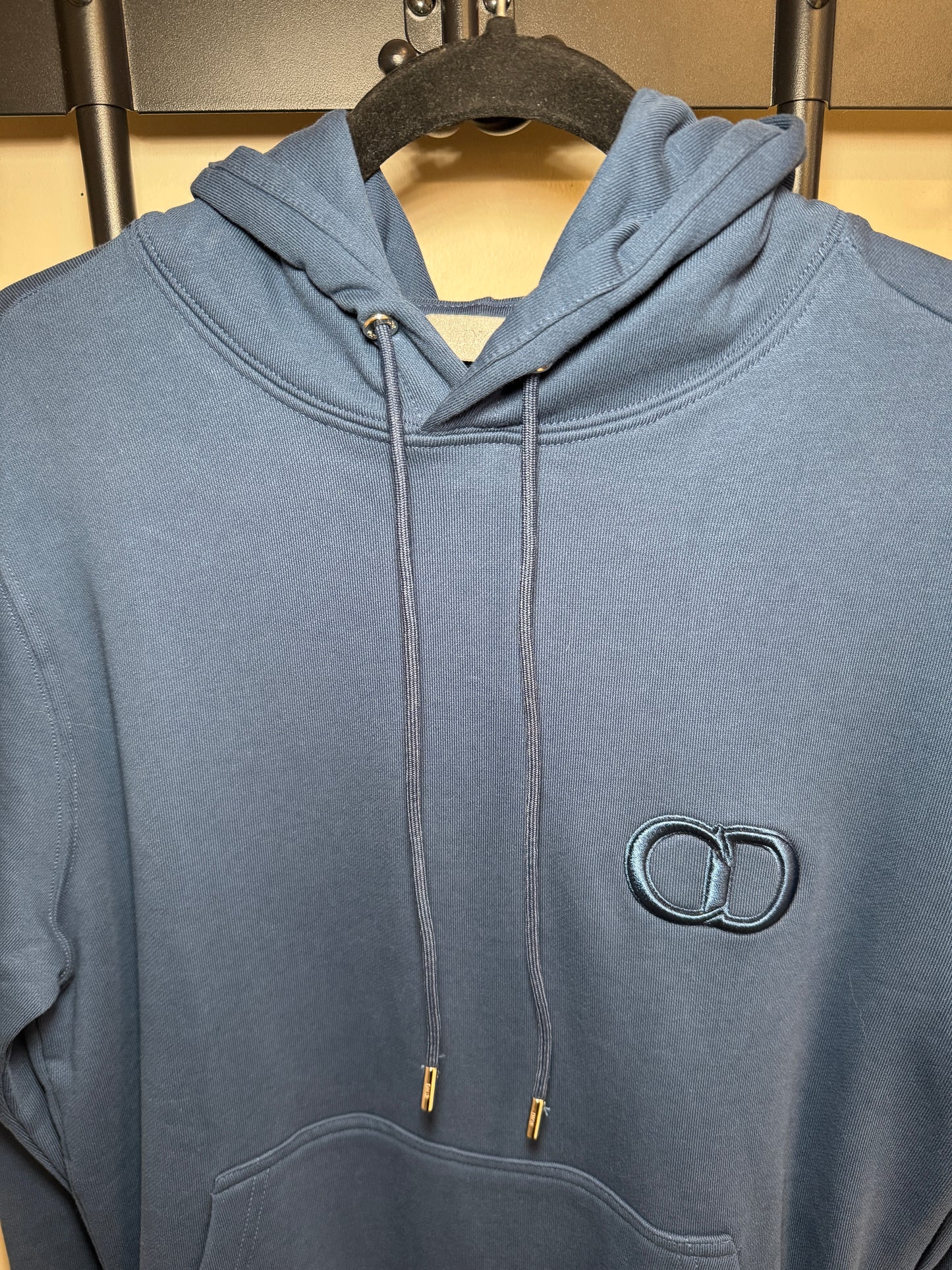 CD icon hoodie navy blue