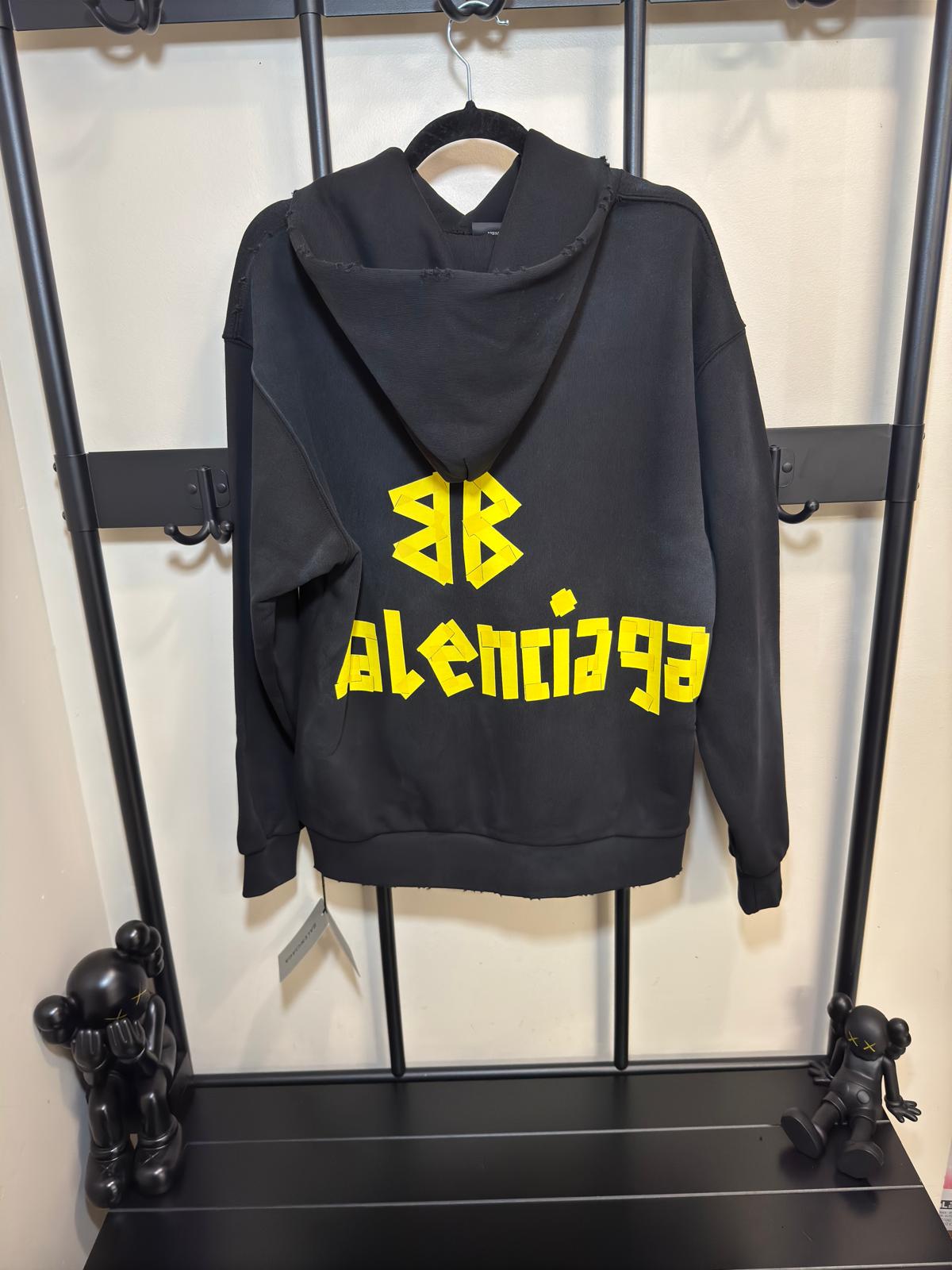 distressed balenciaga hoodie