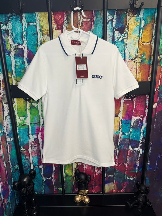 Gucci white polo shirt