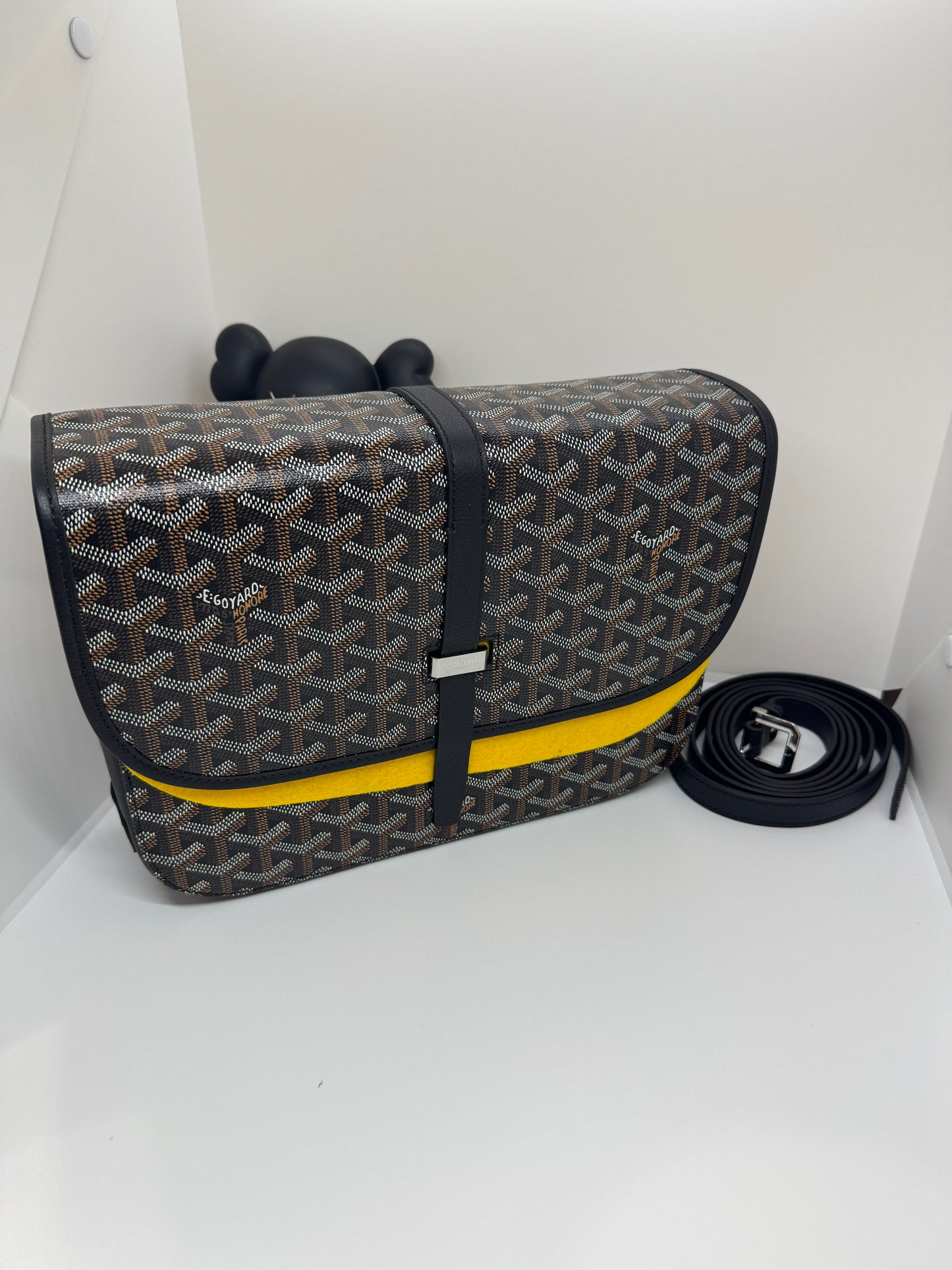 Goyard Belvédère bag  black goyard bag