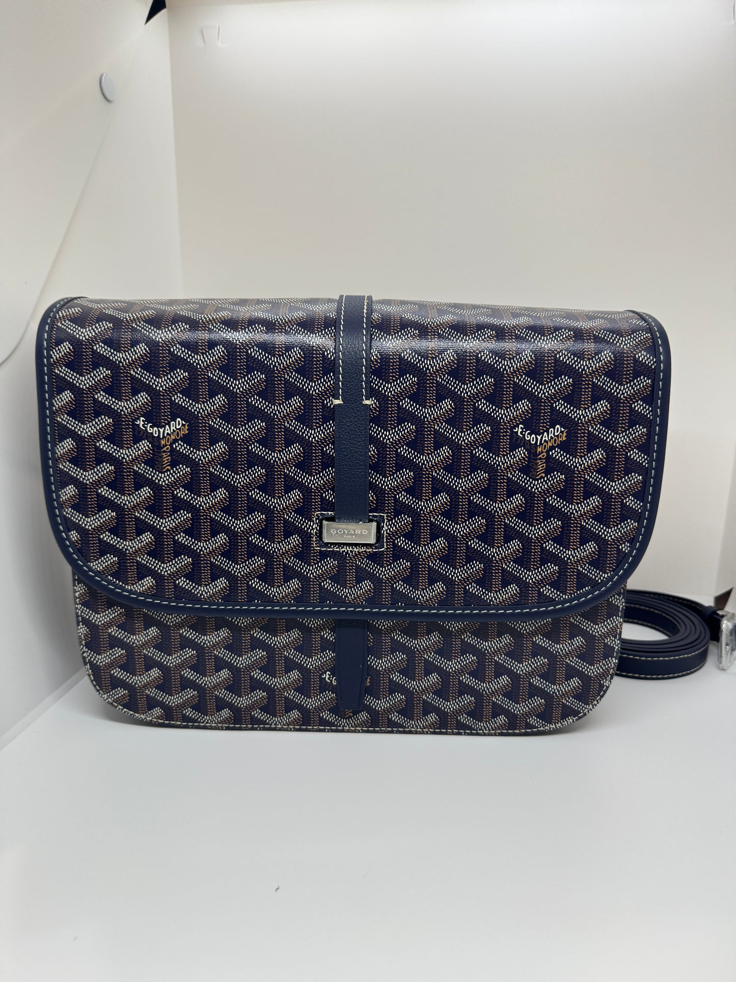 Goyard Belvedere PM goyard bag navy blue